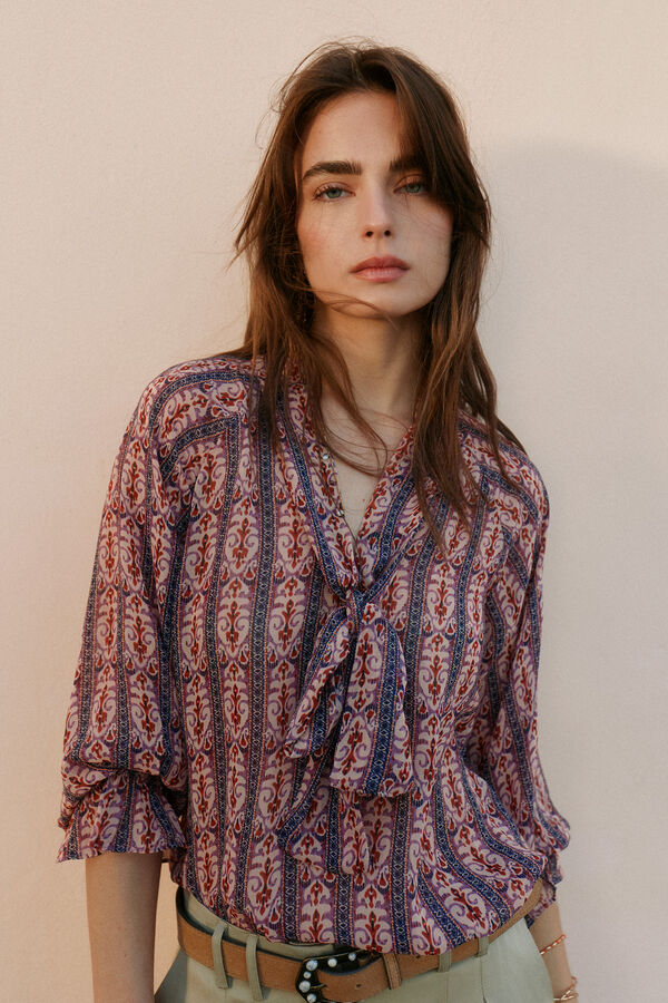 Hoss Intropia Camino. Blusa estampada Rosa