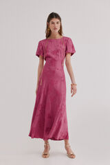 Hoss Intropia Aina. Vestido jacquard Rosa