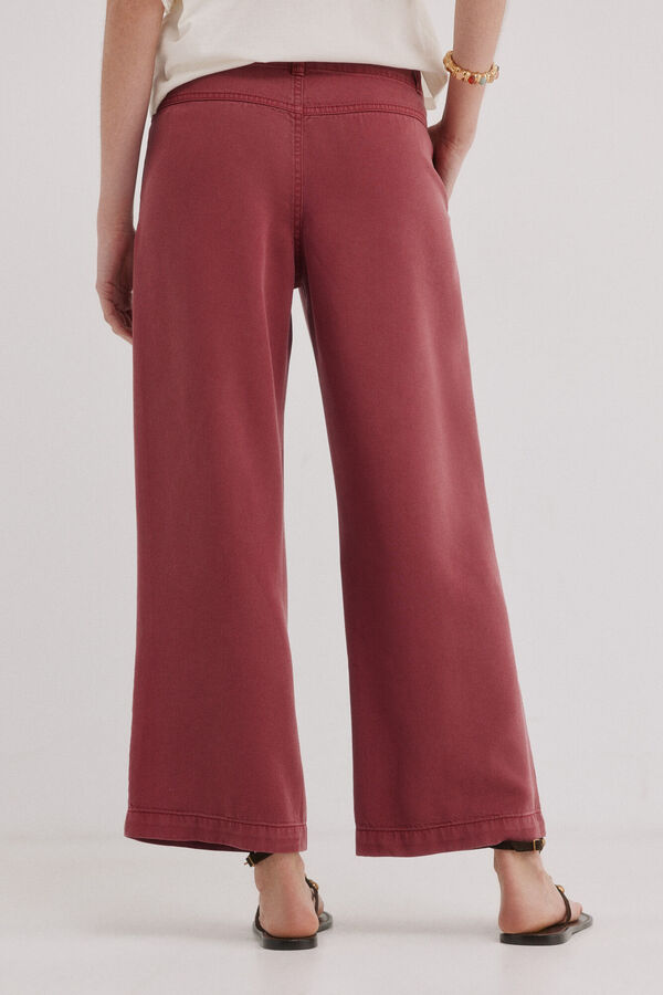 Hoss Intropia Paris. Pantal&oacute;n flu&iacute;do Vino