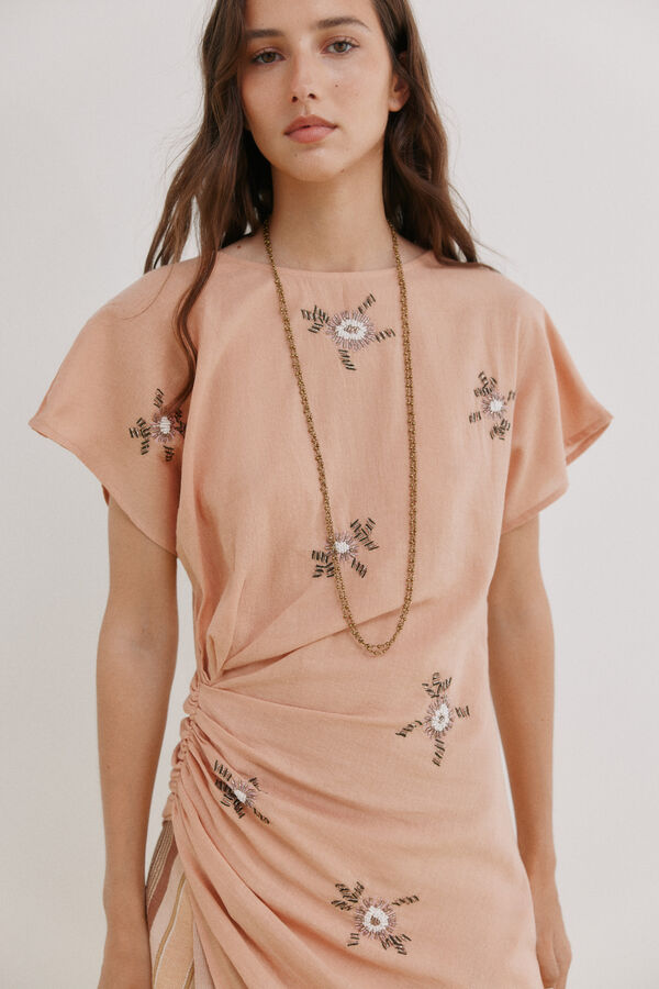 Hoss Intropia Caitlin. Blusa manga corta. Rosa