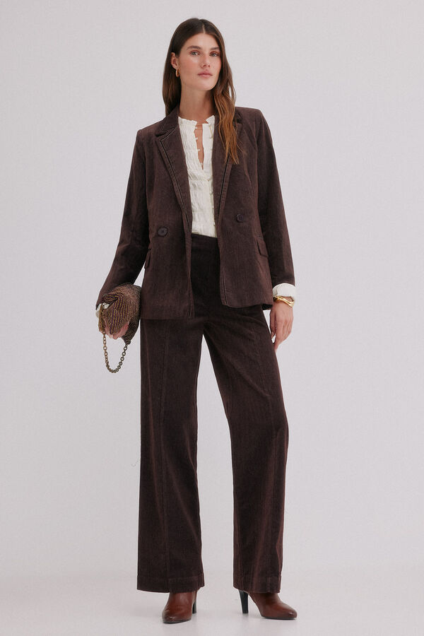 Hoss Intropia Esther. Blazer de pana Marron