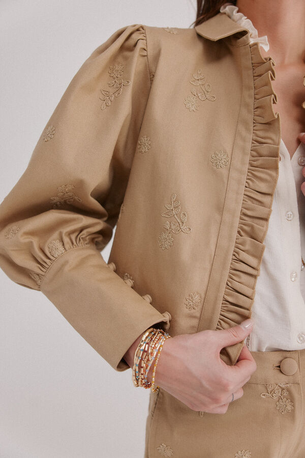 Hoss Intropia Eug&egrave;ne. Chaqueta corta Beige