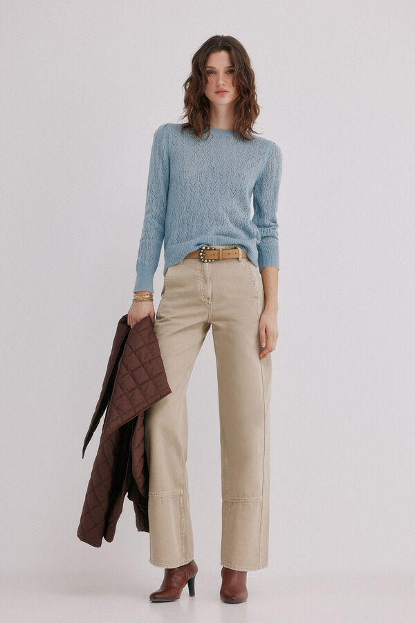 Hoss Intropia Ibbie. Jersey calado Azul