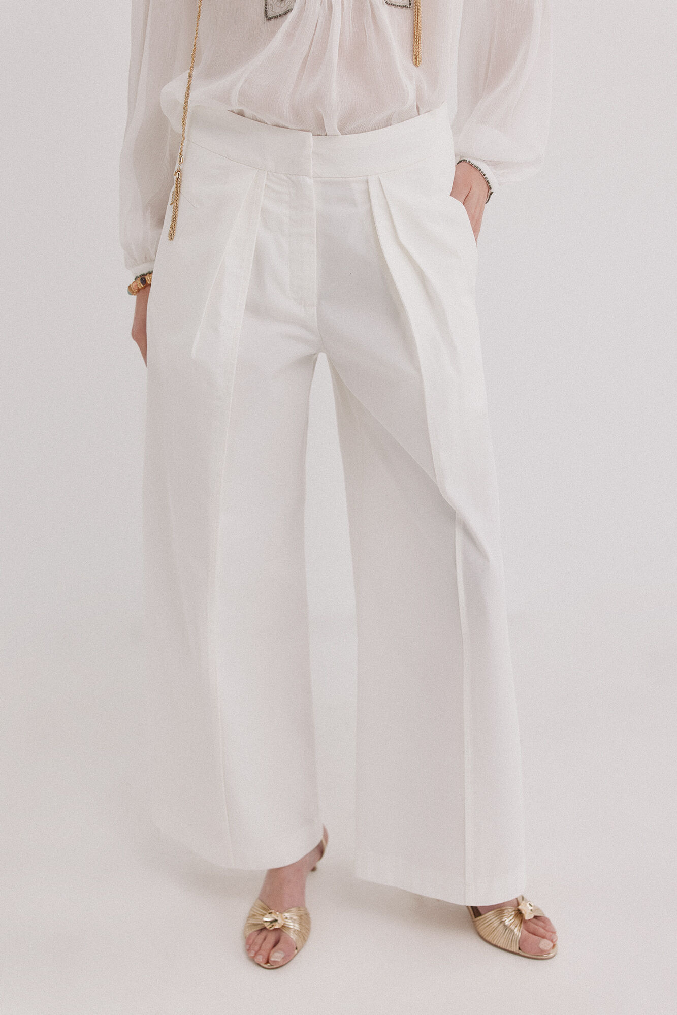 Hoss Intropia Polly. Pantal&oacute;n doble pliegue