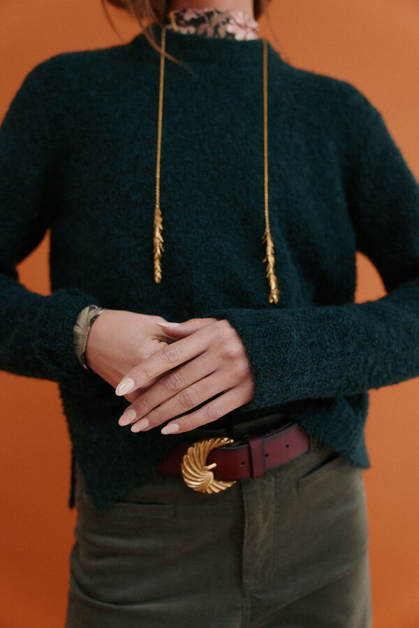 Hoss Intropia Irati. Jersey de boucl&eacute; Verde oscuro