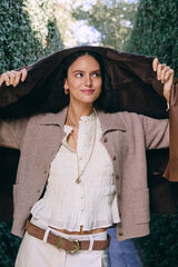 Hoss Intropia Itziar. C&aacute;rdigan con bolsillos Beige