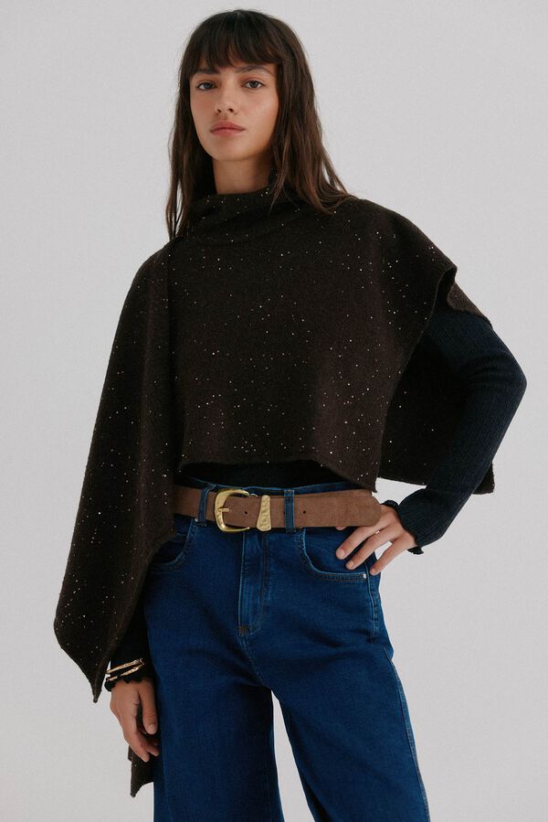 Hoss Intropia Nerea. Capa con lurex Marron