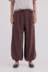 Hoss Intropia Phoebe. Pantal&oacute;n bombacho Marron