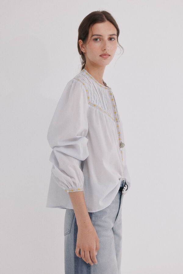 Hoss Intropia Catia. Blusa jaretas Azul