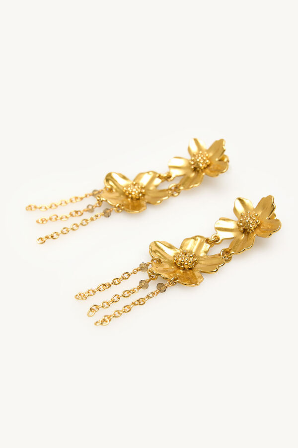 Hoss Intropia Leila. Pendientes Flor Dorado