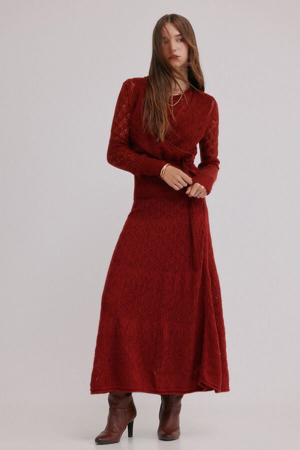 Hoss Intropia Rossie. Falda calada Estampado rojo