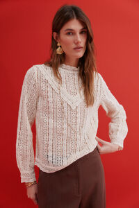 Hoss Intropia Camille. Blusa de guipur