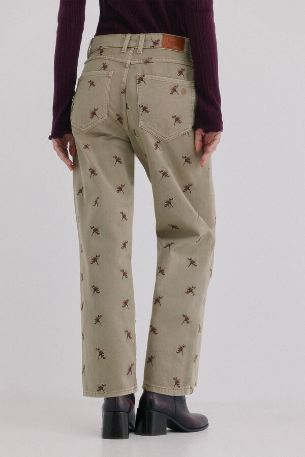 Hoss Intropia Bettina. Vaqueros bordados Marron