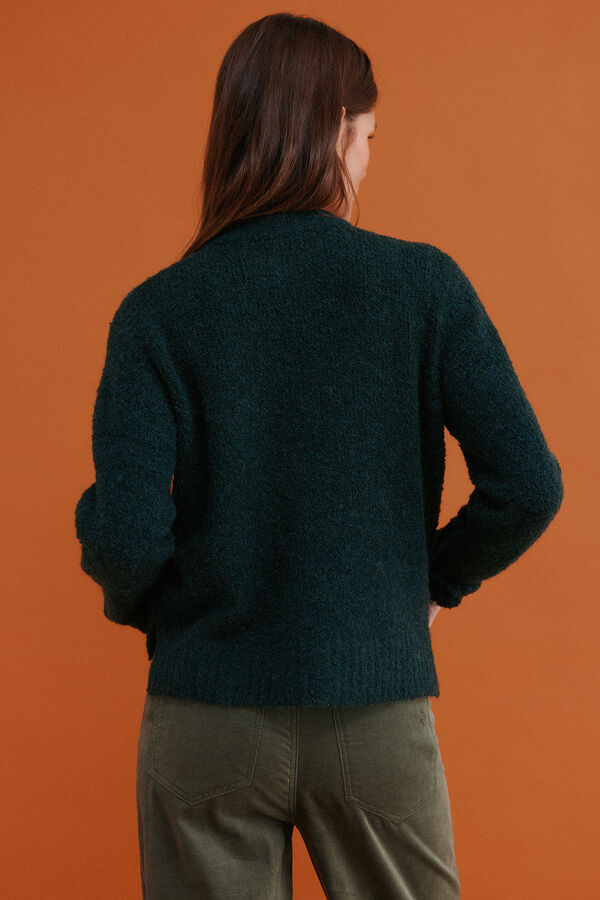 Hoss Intropia Irati. Jersey de boucl&eacute; Verde oscuro