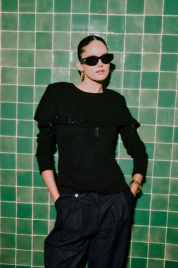 Hoss Intropia Izar. Jersey con capa Negro