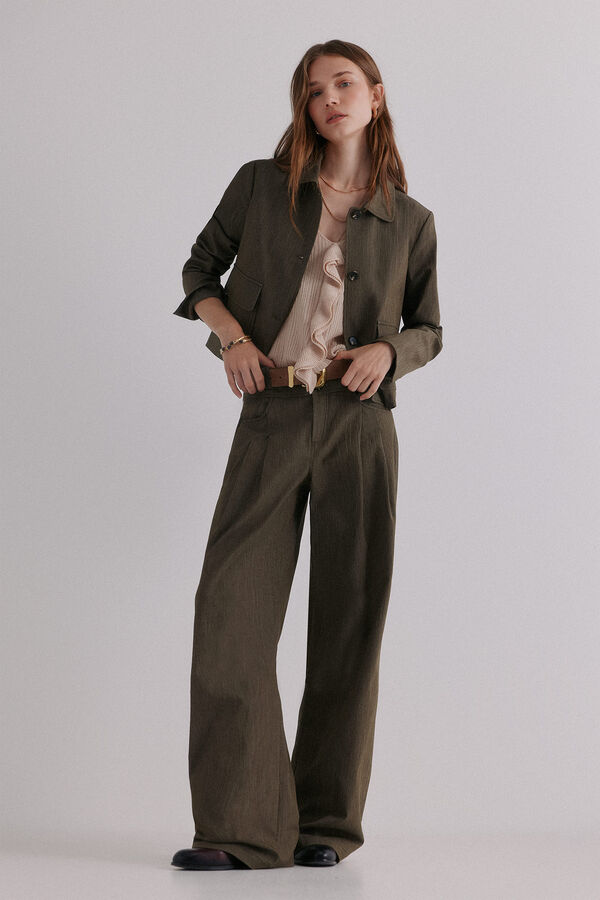 Hoss Intropia Elo&iuml;se. Chaqueta casual Kaki