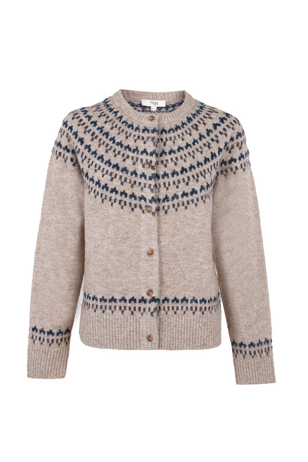 Hoss Intropia Nilda. Chaqueta tricot Estampado granate