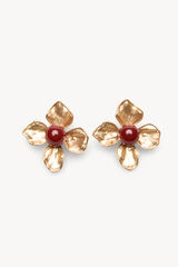 Hoss Intropia Lourdes. Pendientes flor Dorado