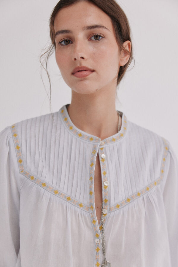Hoss Intropia Catia. Blusa jaretas Azul