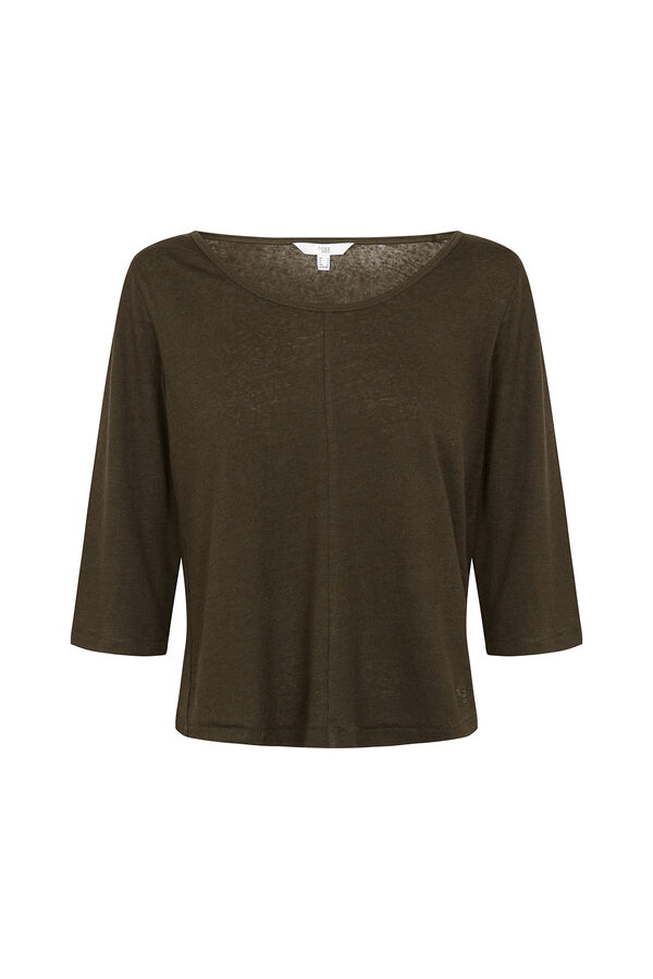 Hoss Intropia Mona. Camiseta escote redondo Kaki