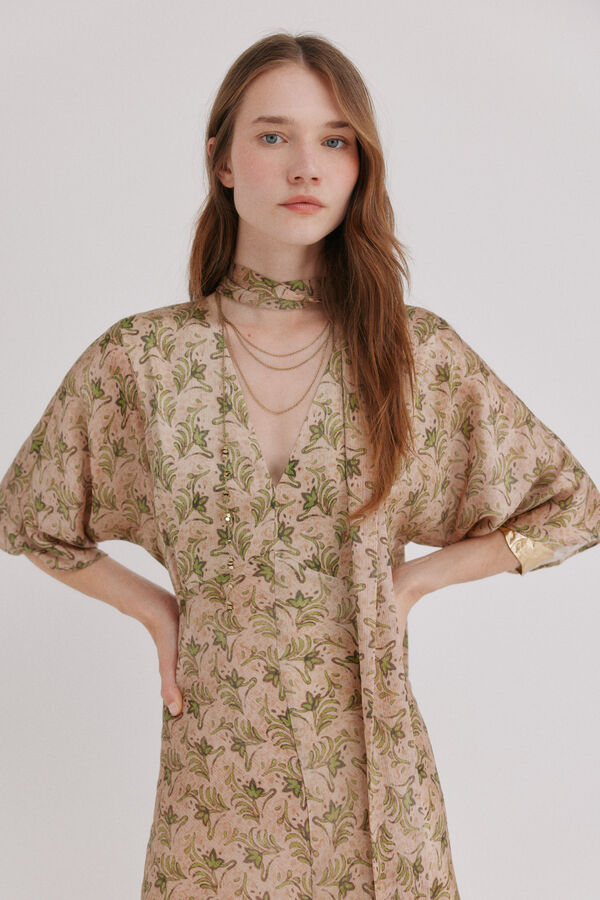 Hoss Intropia Astrid. Vestido satinado Multicolor