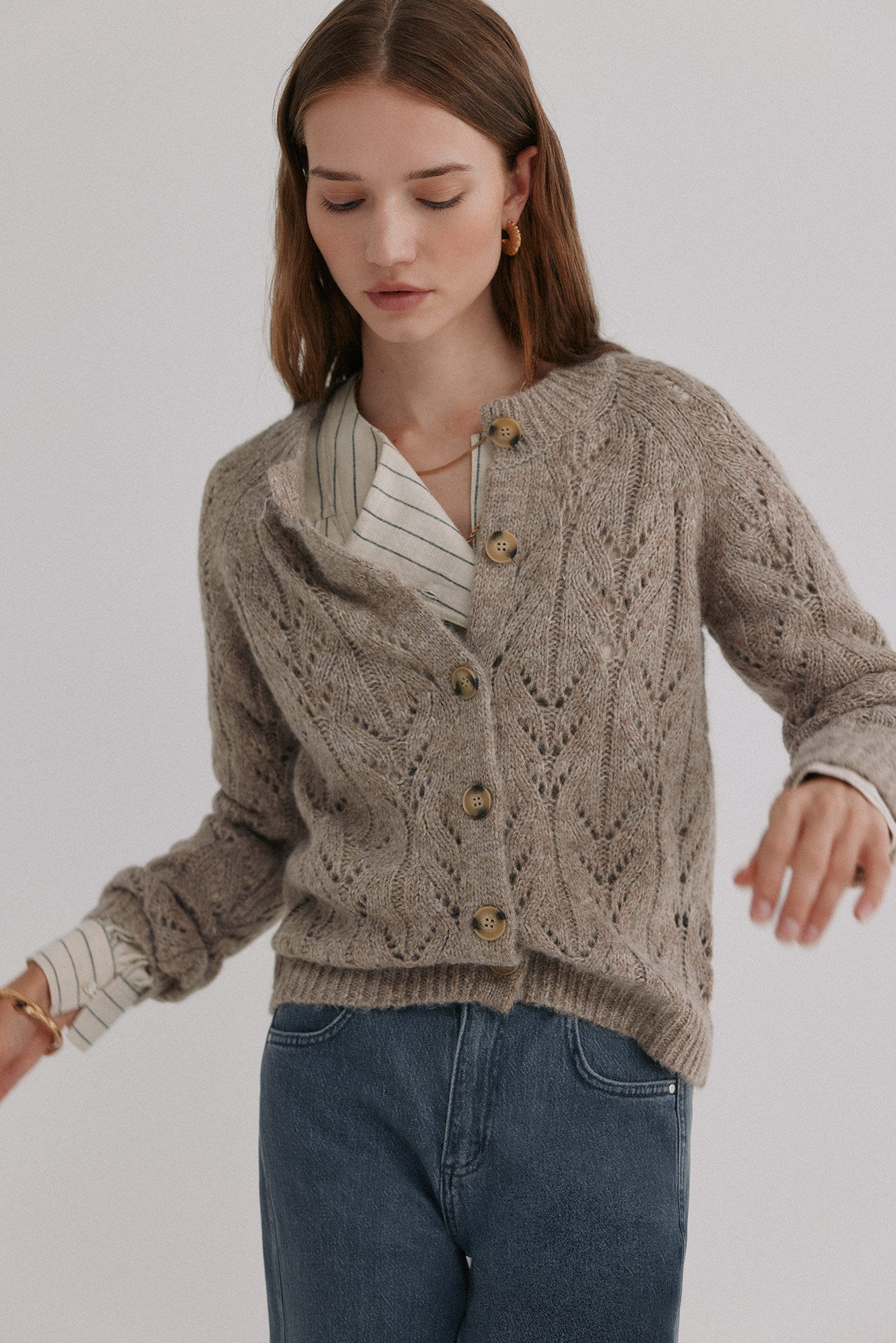 Hoss Intropia Ivette. C&aacute;rdigan calado