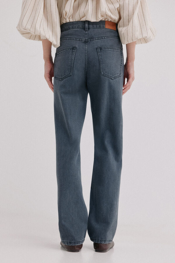 Hoss Intropia Brunella. Jeans tiro alto Gris