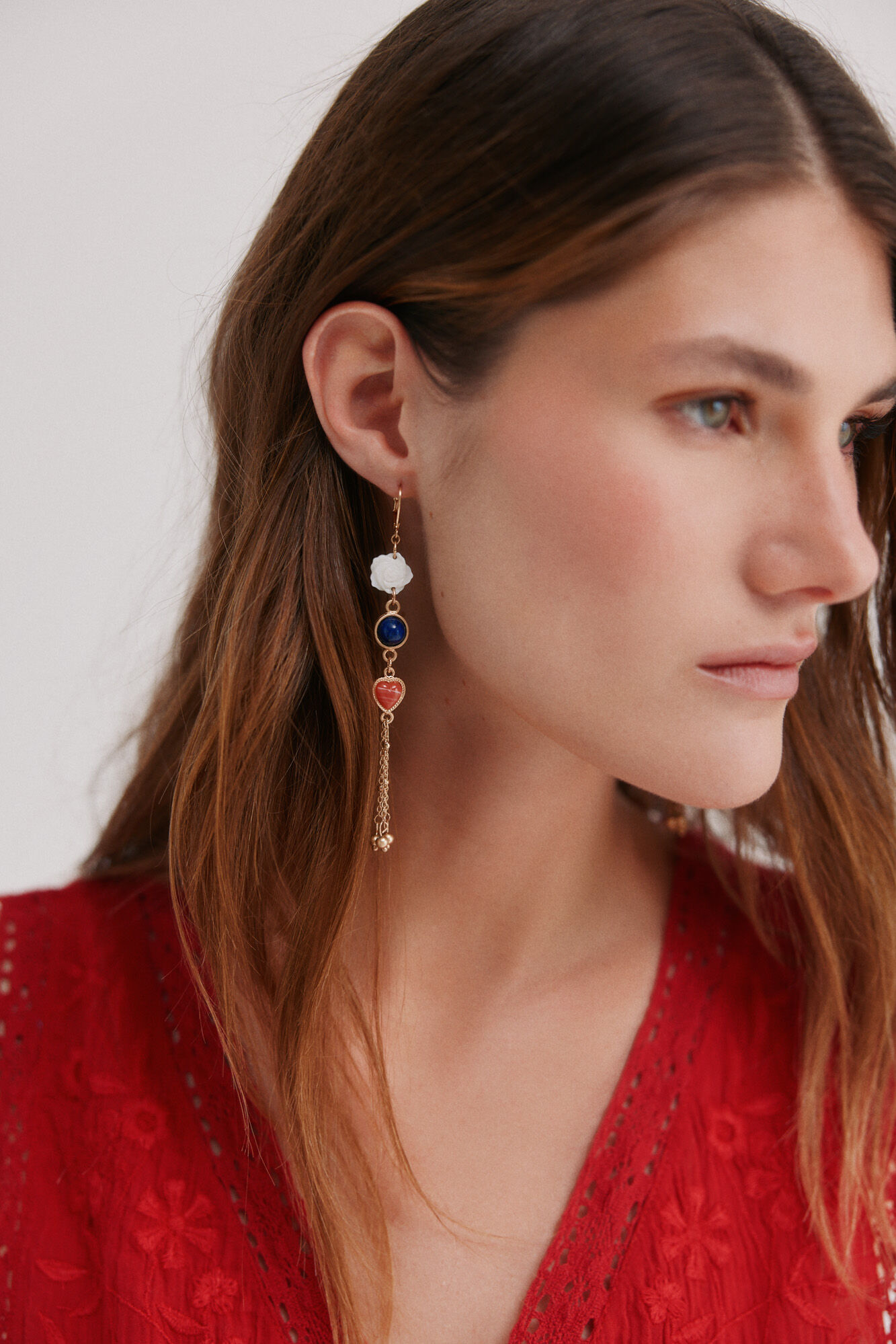 Hoss Intropia Lisa. Pendiente coraz&oacute;n