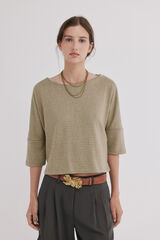 Hoss Intropia Marie. Camiseta lavada Kaki