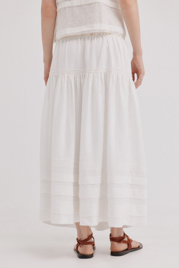 Hoss Intropia Rufina. Falda jaretas Beige