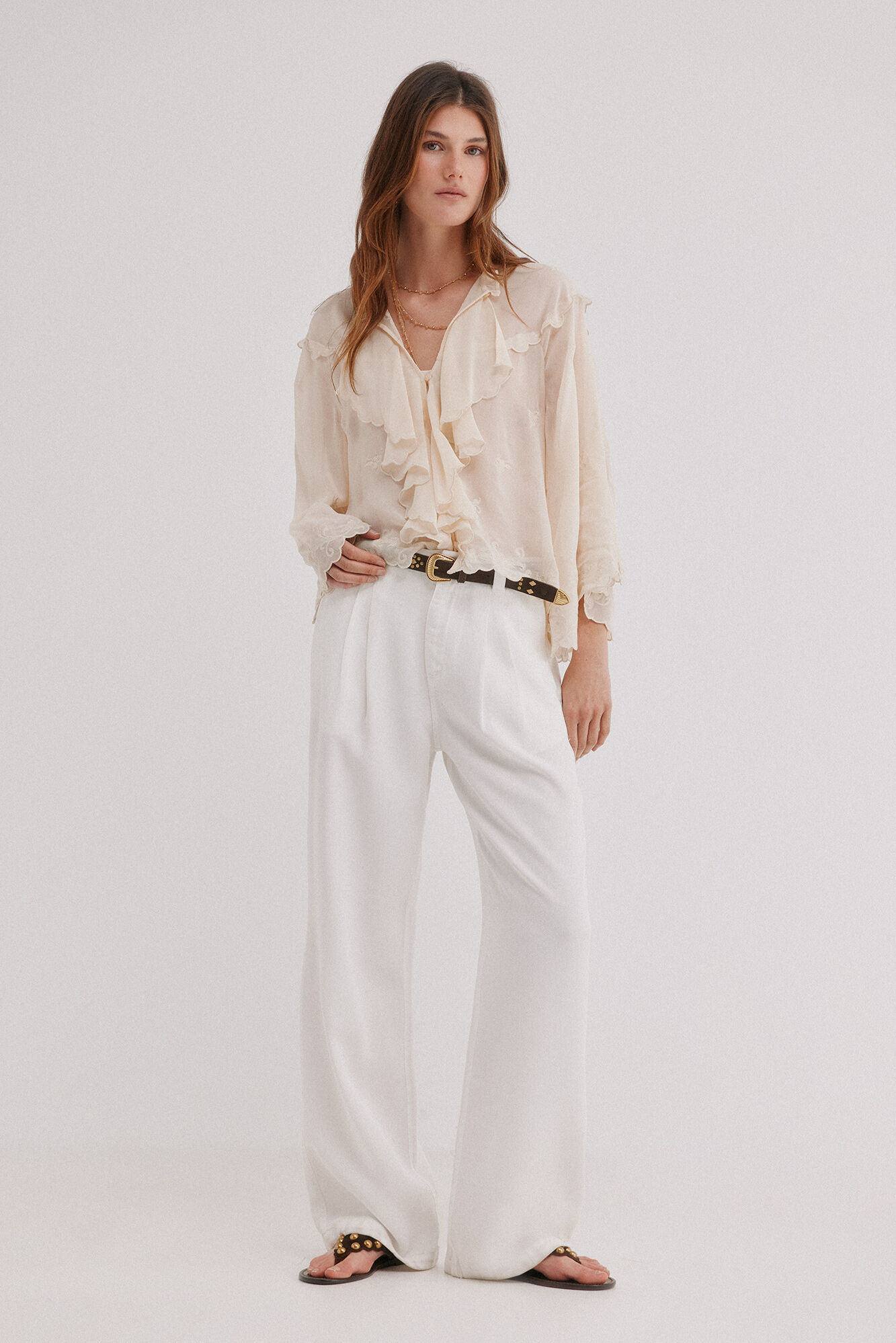 Hoss Intropia Bloom. Denim tencel