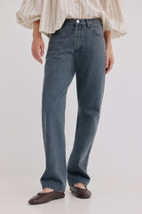 Hoss Intropia Brunella. Jeans tiro alto Gris