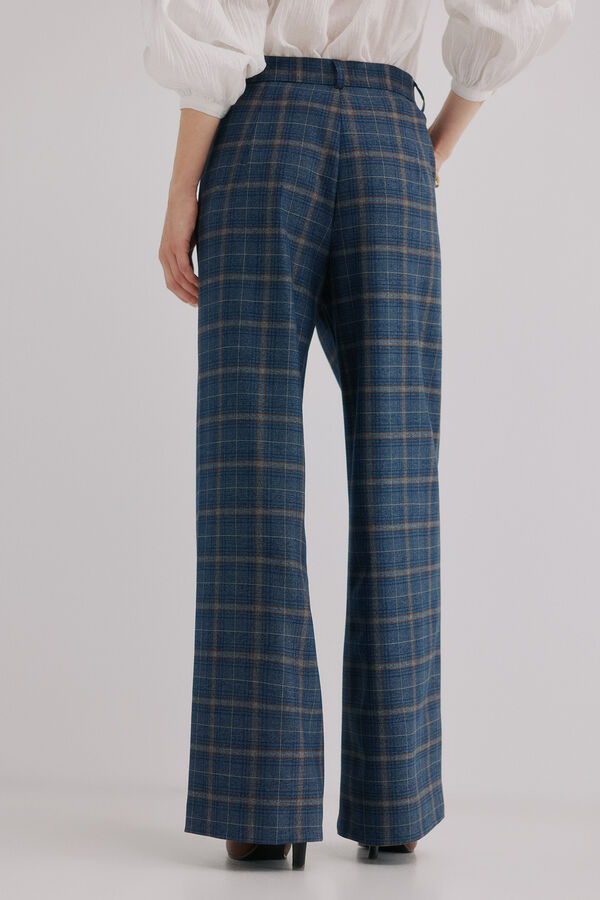 Hoss Intropia Patricia. Pantalones cuadros Azul marino