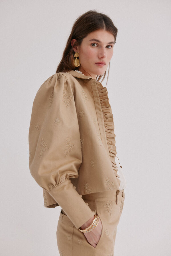 Hoss Intropia Eug&egrave;ne. Chaqueta corta Beige