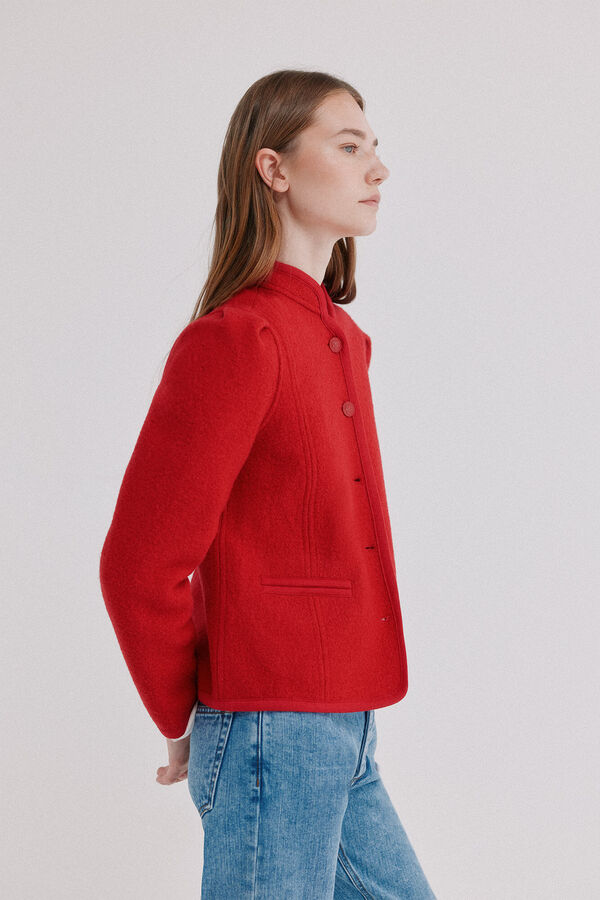Hoss Intropia Francia. Chaqueta austriaca rojo