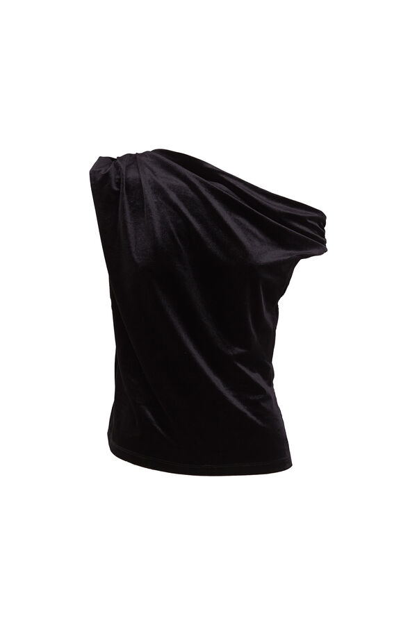 Hoss Intropia Marcela. Top asim&eacute;trico Negro