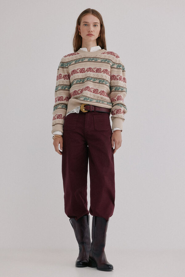 Hoss Intropia Irene. Jersey calado Multicolor