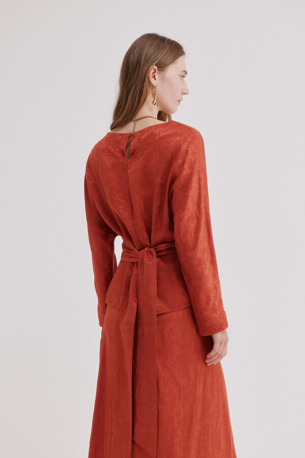 Hoss Intropia Clea .Blusa jacquard Rosa
