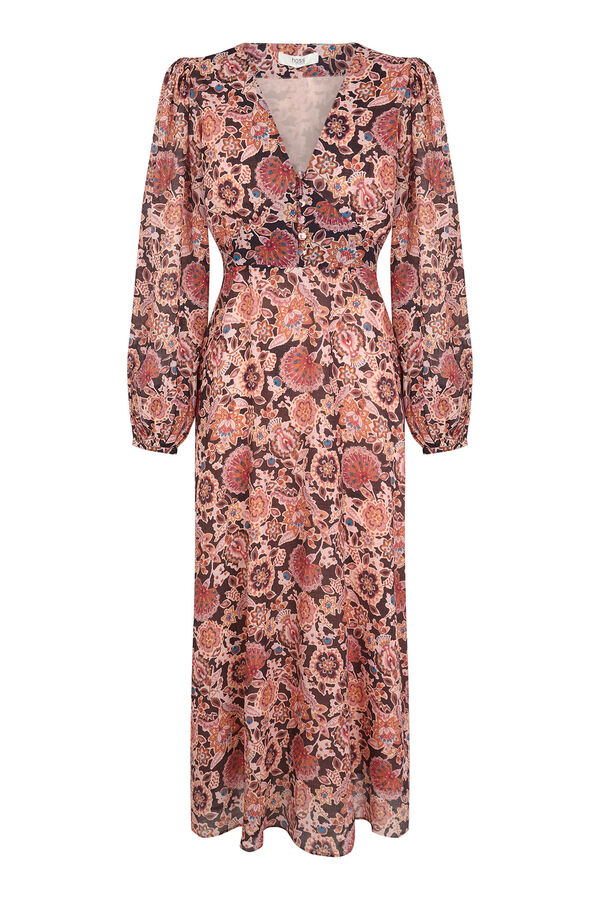 Hoss Intropia Aitana. Vestido estampado Estampado Marron