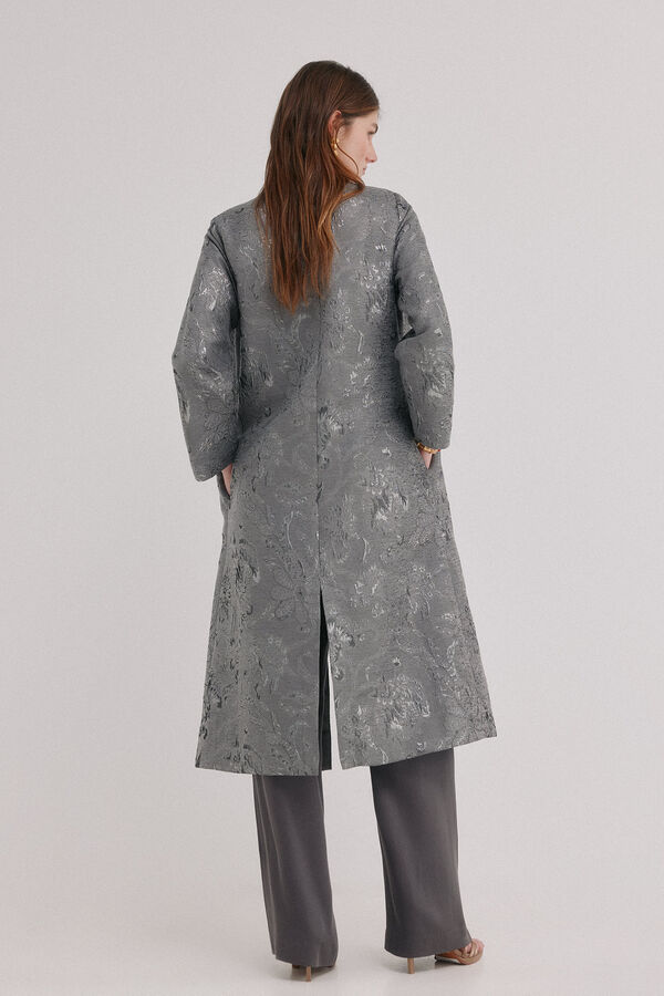 Hoss Intropia Eva. Kimono jacquard Gris
