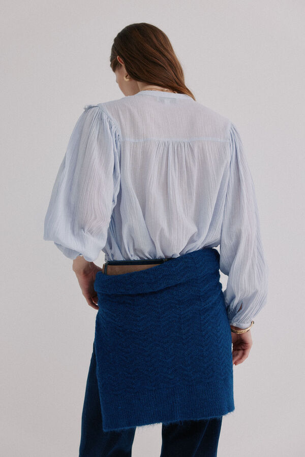 Hoss Intropia Gael. Blusa bordada Azul