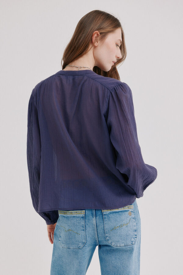 Hoss Intropia Cassie. Blusa bordada Estampado morado