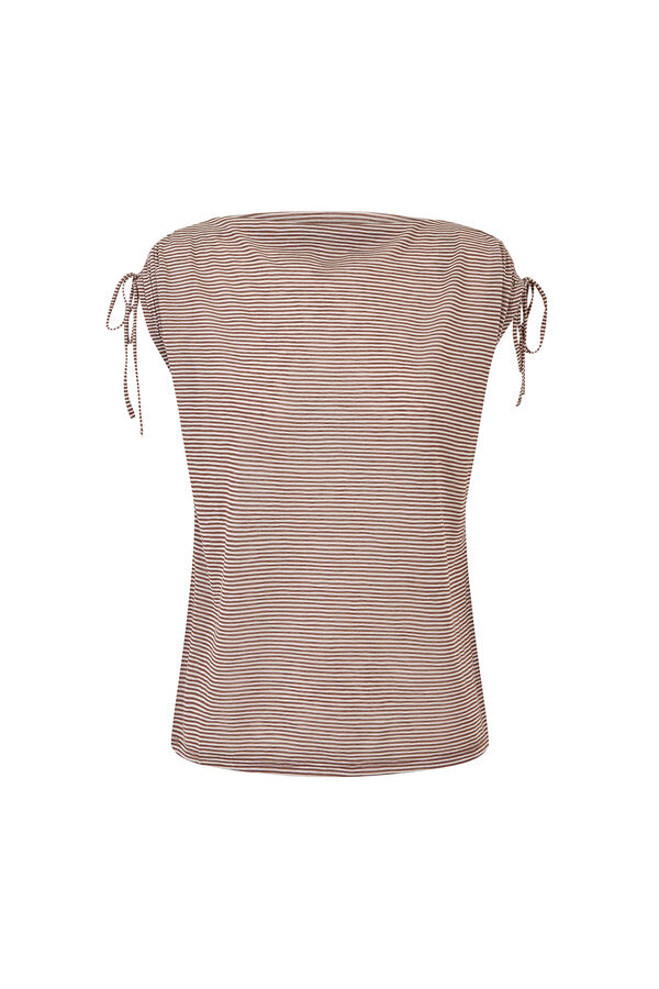 Hoss Intropia Madison. Camiseta fruncidos Marron