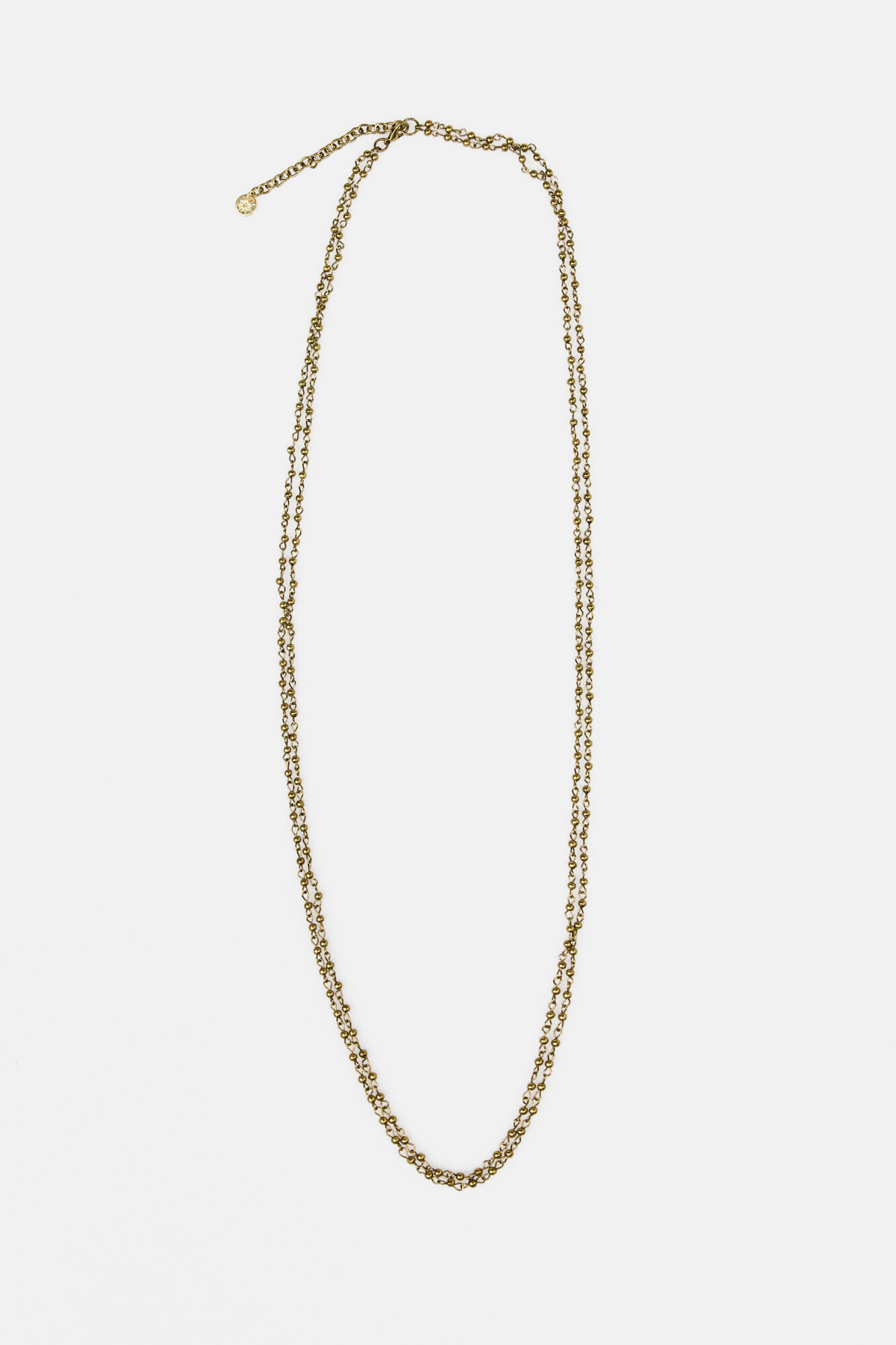 Hoss Intropia Luciana. Collar beads ba&ntilde;ado en oro