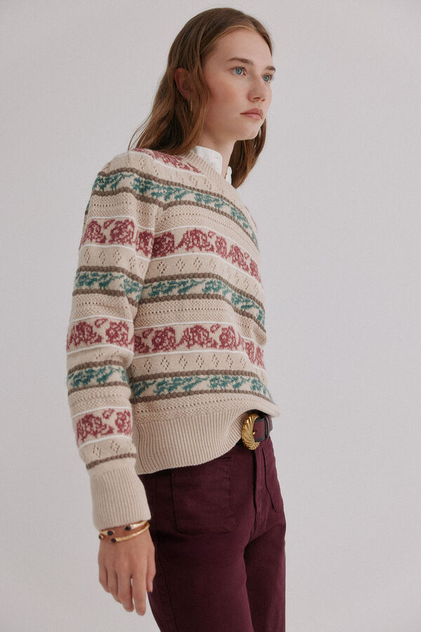 Hoss Intropia Irene. Jersey calado Multicolor