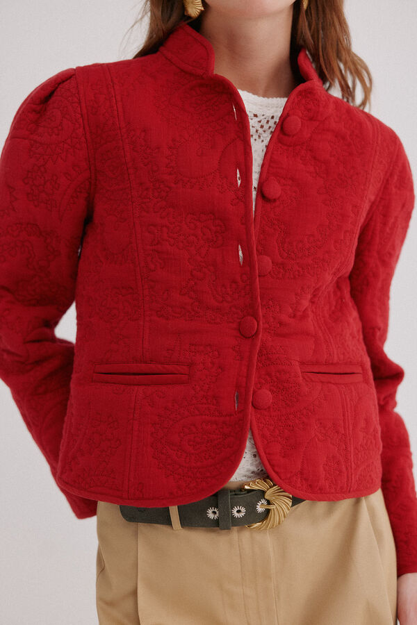 Hoss Intropia Elisa. Chaqueta acolchada corta rojo
