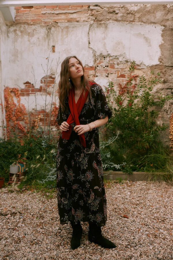 Hoss Intropia Adela. Vestido estampado Estampado Marron