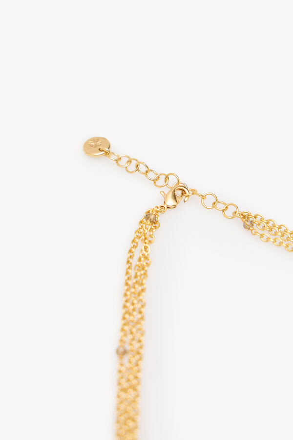 Hoss Intropia Lina. Pendientes de p&eacute;talos Dorado