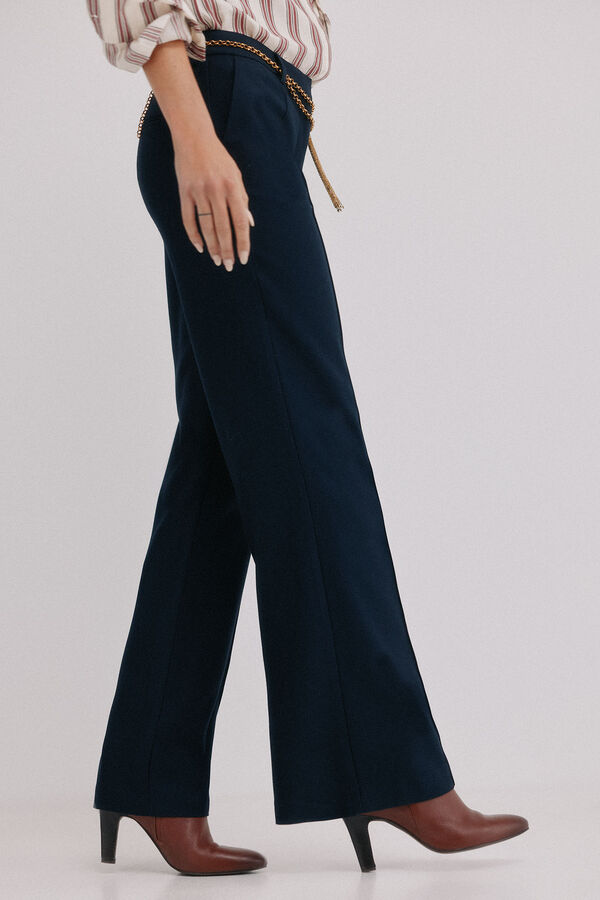 Hoss Intropia Poppy. Pantal&oacute;n recto Negro