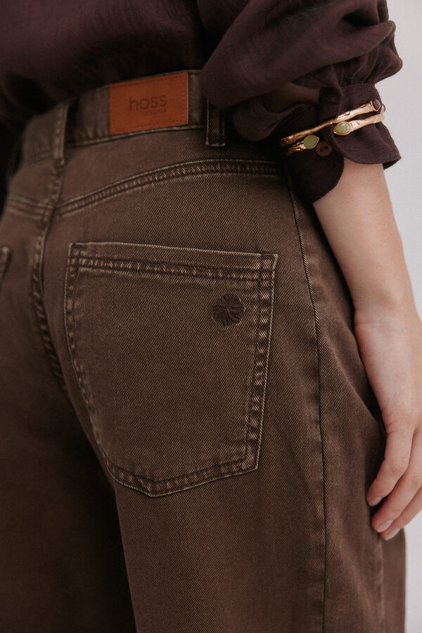 Hoss Intropia Beth. Vaqueros efecto lavado Marron